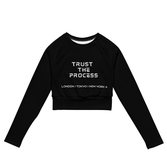 Trust The Process Crop Top (Black)